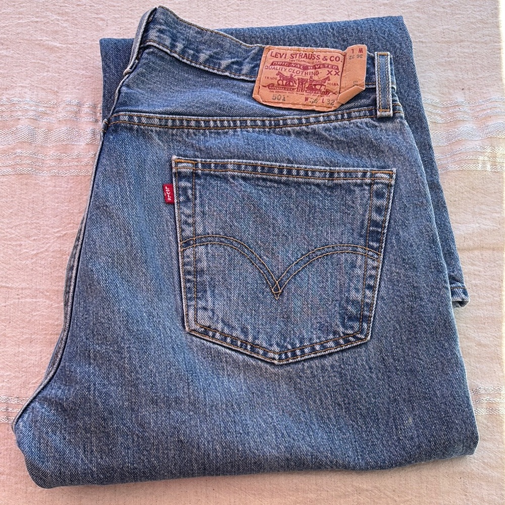 Levi's Blue Straight Jeans Classic Denim